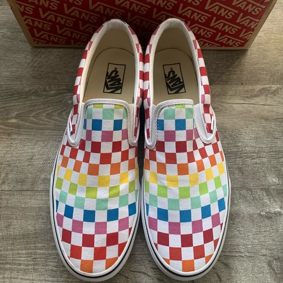 Vans Shoes - NIB Rainbow Vans Skate Shoes Mens Size 11